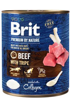 Brit Premium Dog by Nature konzerva Beef & Tripe 800g