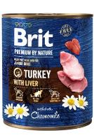 Brit Premium Dog by Nature konzerva Turkey & Liver 800g (1)