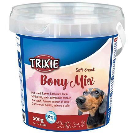 Soft Snack Bony MIX - hovězí, jehněčí, losos, kuře 500g Trixie