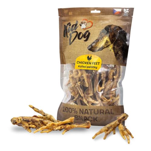 KIDDOG 100% Natural Snack, kuřecí pařátky 30ks/bal