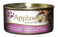 APPLAWS konzerva Cat makrela a sardinky 70g (1)