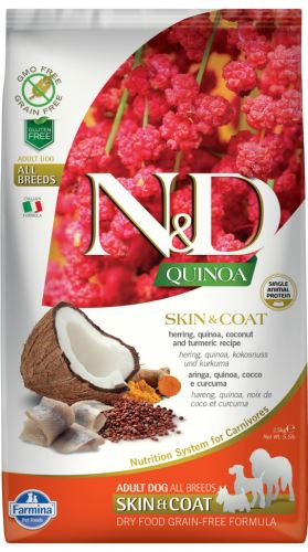 N&D Grain Free Quinoa DOG Skin & Coat Herring & Coconut 7kg