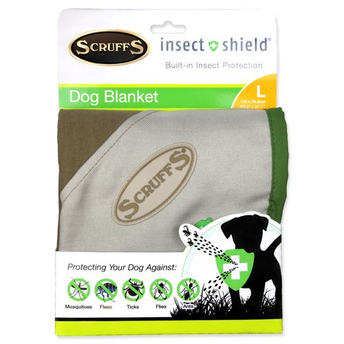 Deka SCRUFFS Insect Shield Blanket hnědá 110x72,5cm