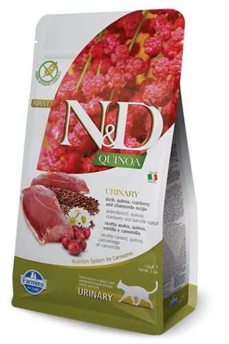 N&D Grain Free Quinoa CAT Urinary Duck & Cranberry 1,5kg