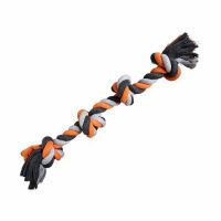 HIP HOP Uzel JUMBO bavlněný 4 knoty 61cm/700g šedá, tm.šedá, oranžová (1)