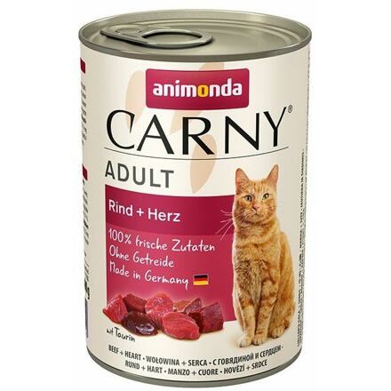ANIMONDA konzerva CARNY Adult hovězí + srdíčka 400g