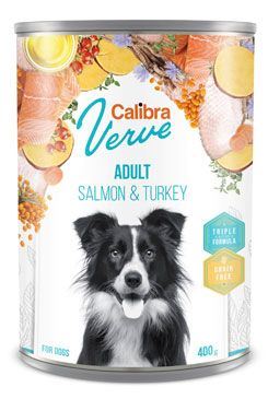 Calibra Dog Verve konzerva GF Adult Salmon&Turkey 400g
