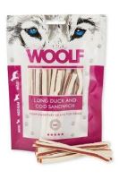 WOOLF pochoutka soft duck and cod sandwich long 100g (1)