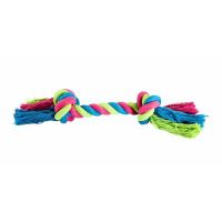 HIP HOP bavlněný uzel 2 knoty 25cm/75g růžová, modrá, zelená (1)