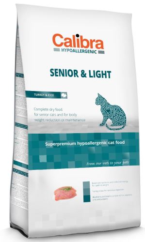 Calibra Cat Hypoallergenic Senior & Light Turkey 7kg