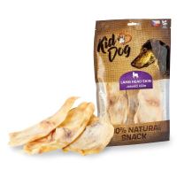 KIDDOG 100% Natural Snack, jehněčí kůže z hlavy 150 g (1)