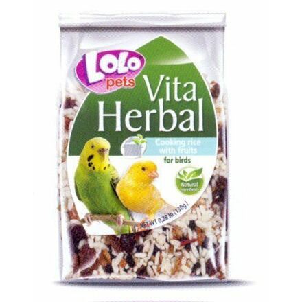 LOLO - VITA HERBAL instantní rýže  s ovocem pro ptáky 130g