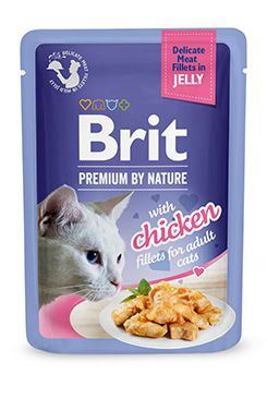 Kapsička BRIT Premium Cat Delicate Fillets in Jelly with Chicken 85g