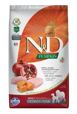 N&D Grain Free Pumpkin DOG Adult Medium/Large Chicken & Pomegranate 12kg
