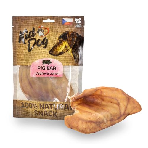 KIDDOG 100% Natural Snack, vepřové ucho 1ks