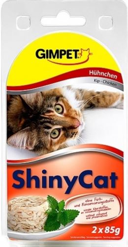 Gimpet Shiny cat konzerva - kuře 2x70g