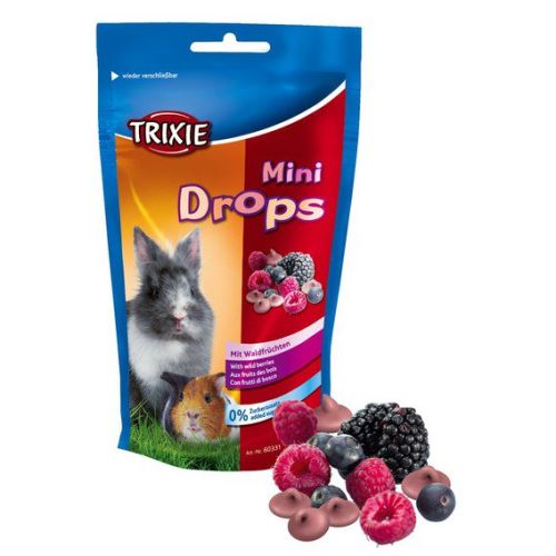 MINI dropsy lesní plody pro morčata, králíky 75g