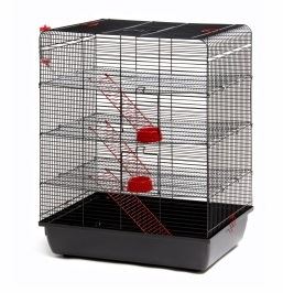 Klec Remy pro potkany, černá 58x38x72cm