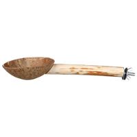 Dřevěné bidýlko s kokosovou miskou 25cm/25mm (1)