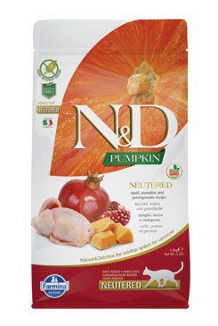 N&D Grain Free Pumpkin CAT NEUTERED Quail & Pomegranate 300g