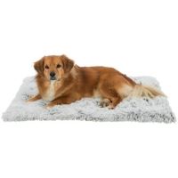 Trixie lehací podložka HARVEY, hebký dlouhý vlas, bílo-černo/šedá (4)