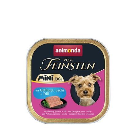 ANIMONDA paštika Vom Feinsten MINI - drůbeží, losos, kopr  pro psy 100g