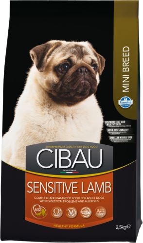 CIBAU Dog Adult Sensitive Lamb & Rice Mini 2,5kg