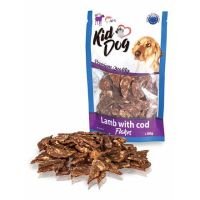 KIDDOG jehněčí lupínky s mořskou treskou 80g (1)