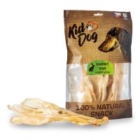 KIDDOG 100% Natural Snack, králičí uši bez srsti 200g (cca 22 ks) KIDDOG 100% Natural Snack, králičí uši bez srsti 200g (cca 22 ks)