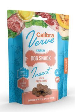 Calibra Dog Verve Crunchy Snack Insect&Fresh Lamb 150g