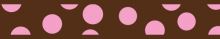 Obojek RD - Pink Spots on Brown (3)