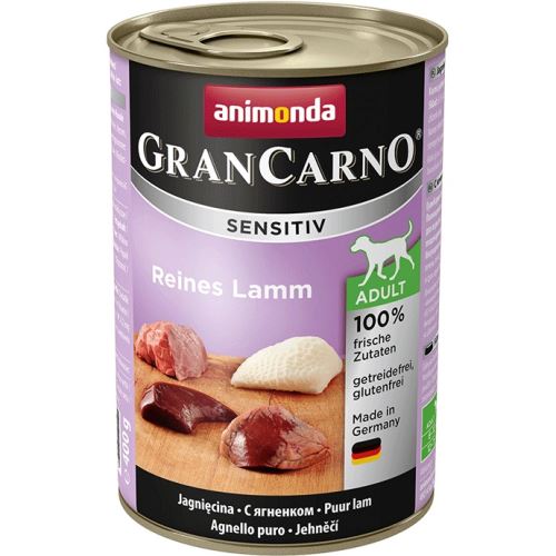 Konzerva ANIMONDA Gran Carno Sensitiv čisté jehněčí 400g