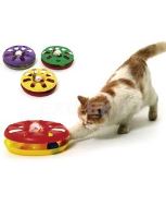 Karlie Hračka kočka Talíř plast oboustranný s míčkem