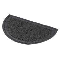 Půlkruhová PVC předložka šedá k WC 41x25cm Trixie (1)
