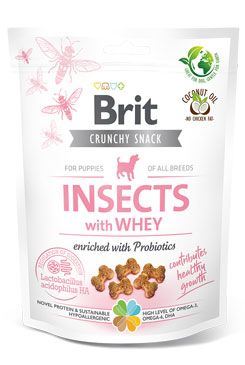 Brit Care Dog Crunchy Cracker Puppy Insects with Whey enriched with Probiotics 200g