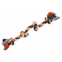 Uzel HipHop bavlněný 4 knoty 60cm/340g šedá, tm.šedá, oranžová