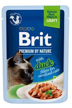 BRIT Premium Cat Delicate Fillets in Gravy with Duck Sterilised 85g