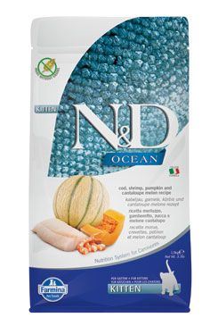 N&D OCEAN CAT Kitten Cod&Shrimp&Pumpkin&Melon 1,5kg