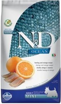 N&D OCEAN DOG Grain Free Adult Mini Herring & Orange 2,5kg