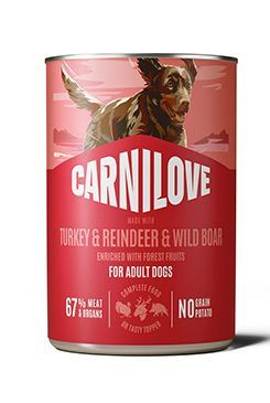 Carnilove Dog Can Paté Made with Turkey & Reindeer & Wildboar 400g