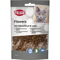 Flowers, kytičky s kuřecími prsy a lososem 50g Flowers, kytičky s kuřecími prsy a lososem 50g