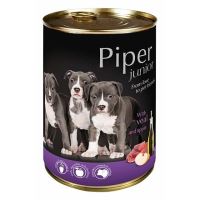 NEW PIPER JUNIOR s telecím a jablky, konzerva pro štěňata 400g NEW PIPER JUNIOR s telecím a jablky, konzerva pro štěňata 400g