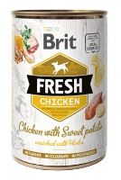 Konzerva BRIT Fresh Chicken with Sweet Potato 400g Konzerva BRIT Fresh Chicken with Sweet Potato 400g