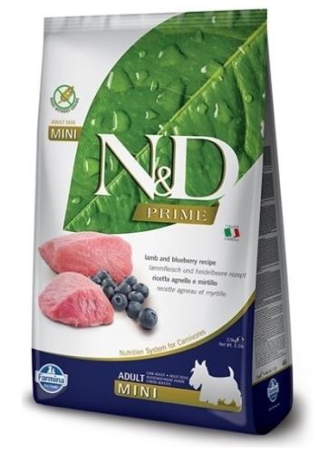 N&D PRIME DOG Adult Mini Lamb & Blueberry 2,5kg