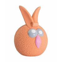 HIP HOP Oranžový míč zajíček se zvukem 5cm, latex (1)