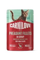 CARNILOVE Cat POUCH GRAVY rich in Pheasant enriched with Raspberry Leaves 85g (1)