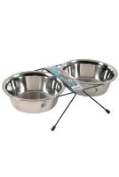 Miska nerez stojan+2 misky pes STEEL 0,7l Zolux Miska nerez stojan+2 misky pes STEEL 0,7l Zolux