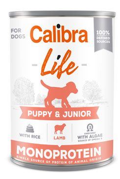Calibra Dog Life  konzerva Puppy&Junior Lamb&rice 400g