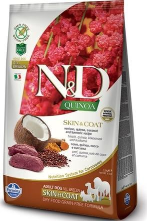 N&D Grain Free Quinoa DOG Skin & Coat Venison & Coconut 2,5kg