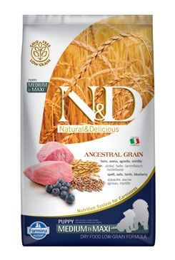 N&D Low Grain DOG Puppy Medium/Large Lamb & Blueberry 2,5kg